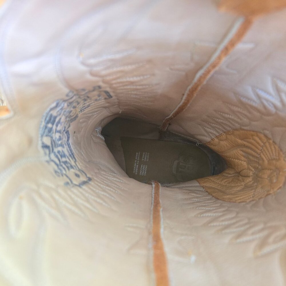 Heritage Boot Co. Snip Toe Suede Cowboy Boots - Picture 6 of 6